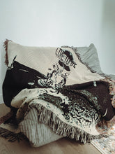 Load image into Gallery viewer, The World is Yours woven tapestry (black/white)
