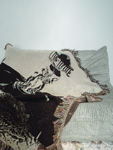 Load image into Gallery viewer, The World is Yours woven tapestry (black/white)
