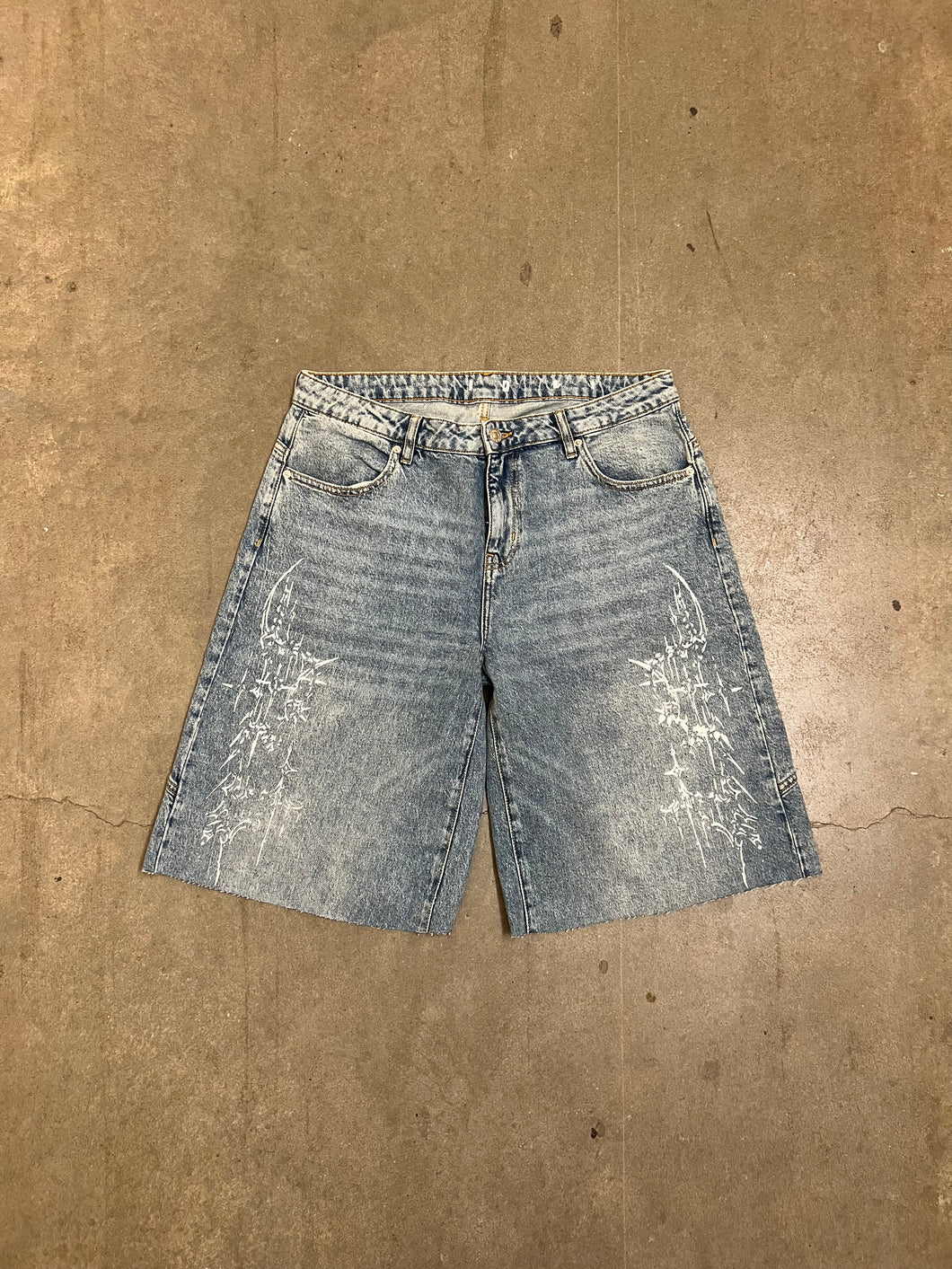 UPCYCLED TRIBAL JORTS